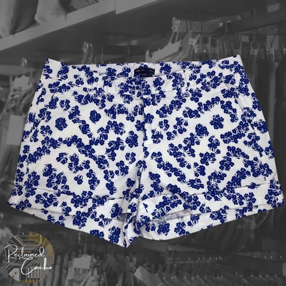 Gap Blue Floral Voyage Shorts - Size 6 - Picture 1 of 10